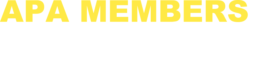 APA Members - Get the tools, information, and services you need to succeed.